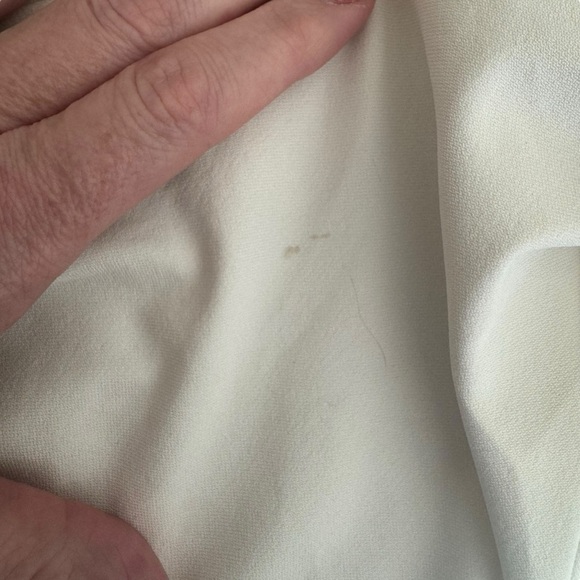 Cinq à Sept - Mini Elina Elegant White Ruched Shirt Dress Sz 14 - Picture 10 of 10